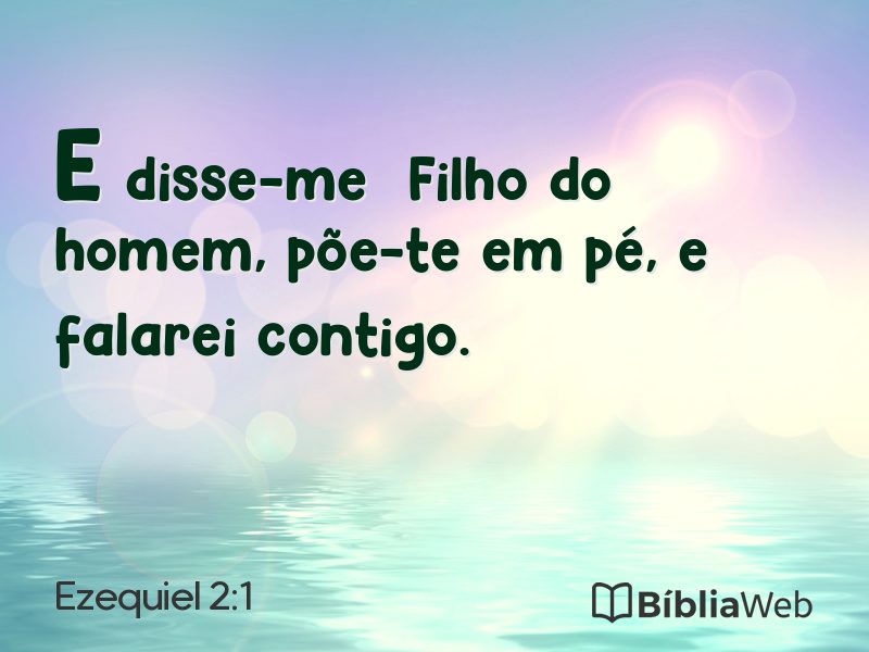 Ezequiel 2:1 em imagem para compartilhar