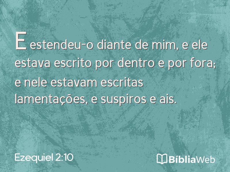 Ezequiel 2:10 em imagem para compartilhar