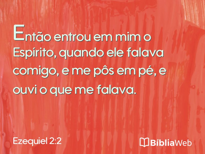 Ezequiel 2:2 em imagem para compartilhar