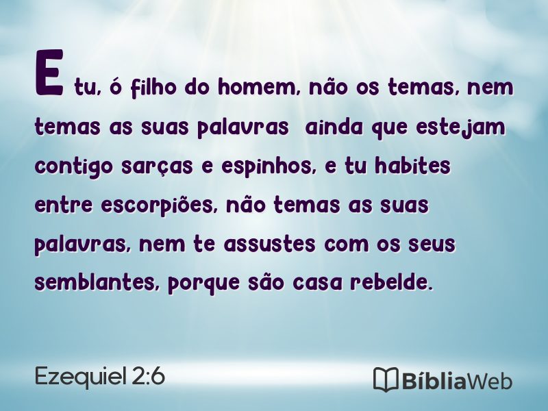 Ezequiel 2:6 em imagem para compartilhar