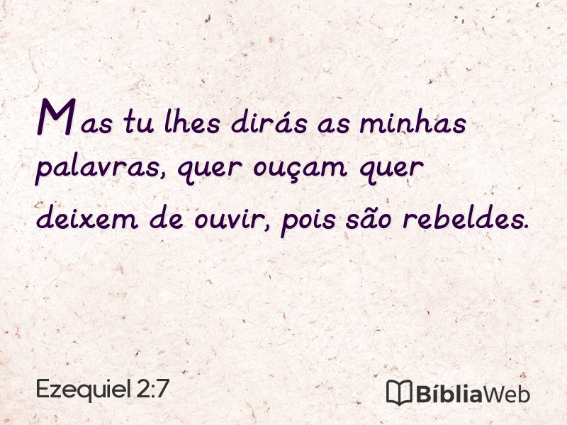 Ezequiel 2:7 em imagem para compartilhar