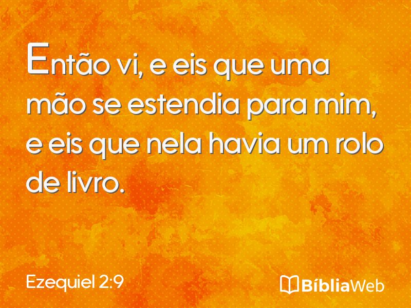 Ezequiel 2:9 em imagem para compartilhar