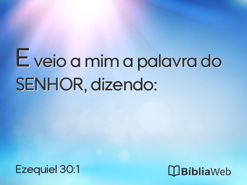 Ezequiel 30:1 em imagem para compartilhar