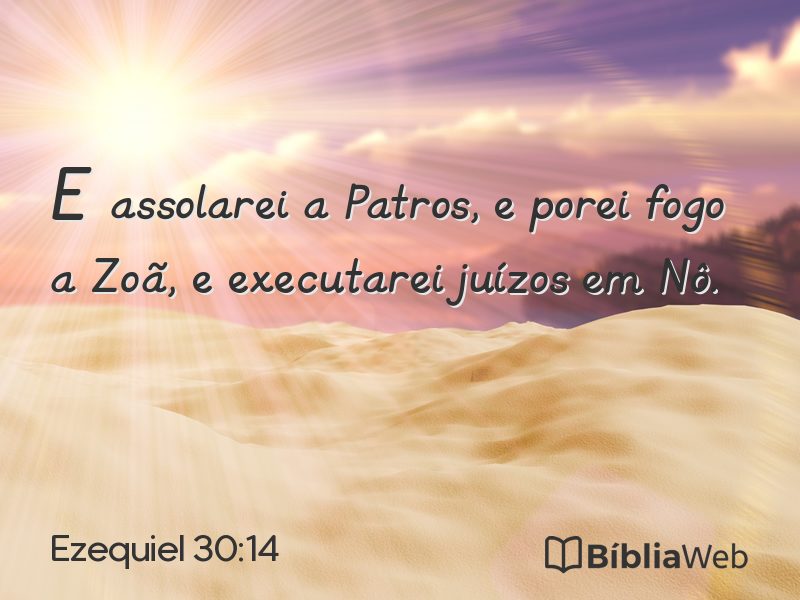 Ezequiel 30:14 em imagem para compartilhar