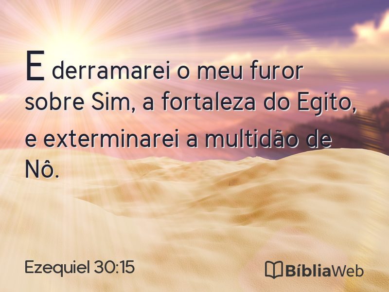Ezequiel 30:15 em imagem para compartilhar