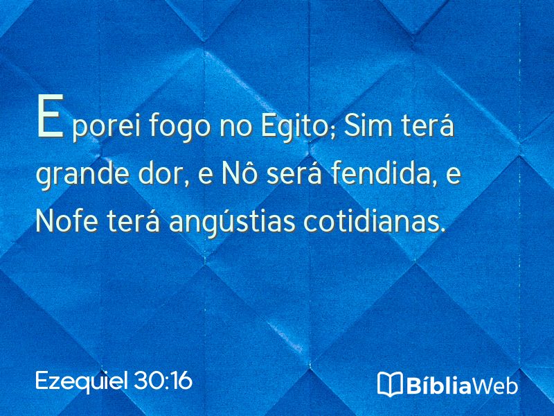 Ezequiel 30:16 em imagem para compartilhar