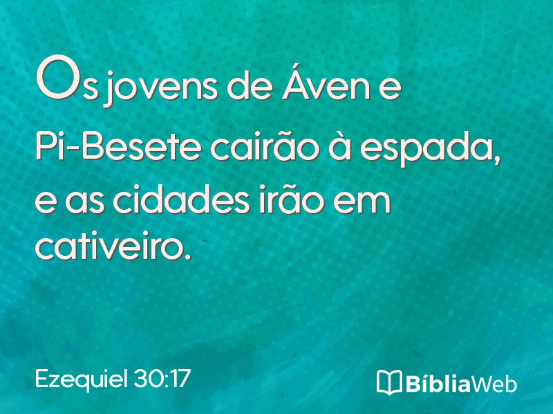 Ezequiel 30:17 em imagem para compartilhar