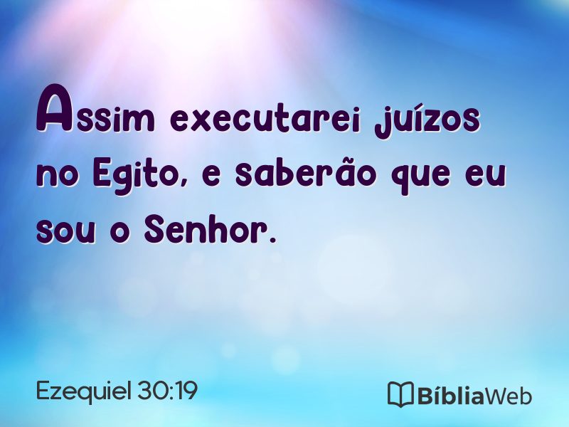 Ezequiel 30:19 em imagem para compartilhar