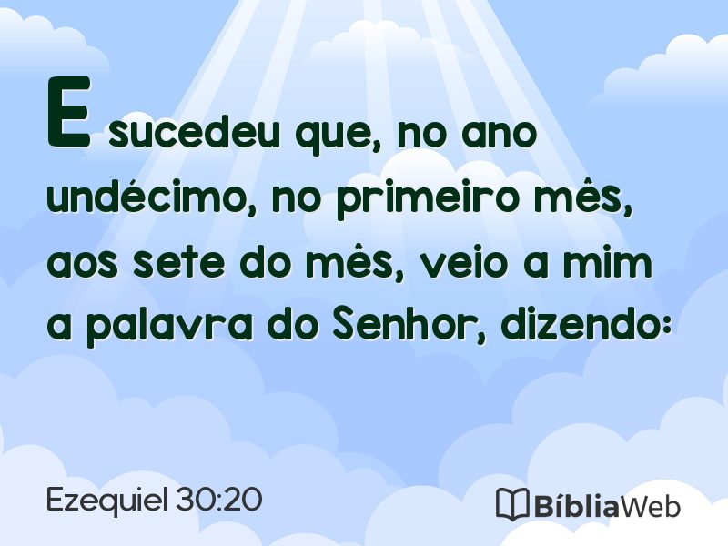 Ezequiel 30:20 em imagem para compartilhar