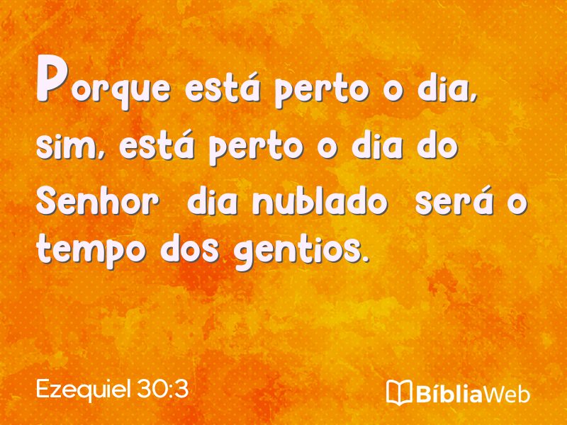 Ezequiel 30:3 em imagem para compartilhar