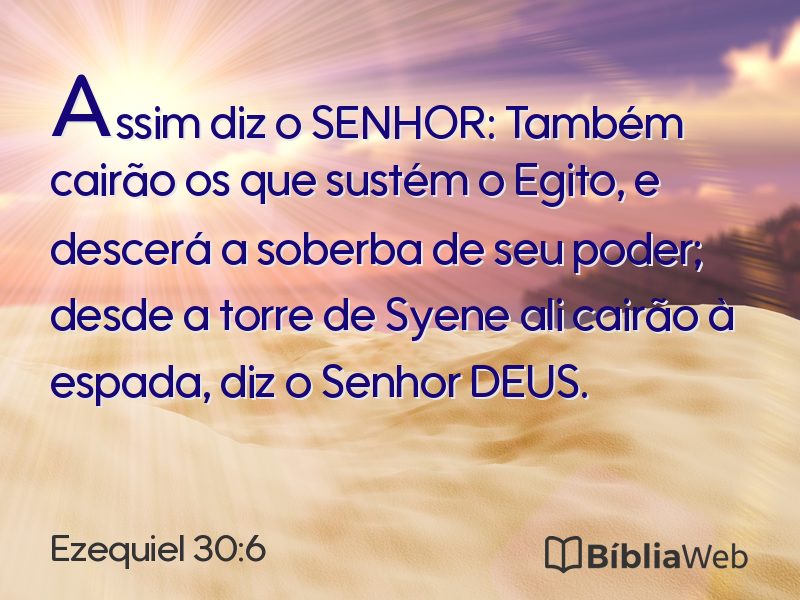 Ezequiel 30:6 em imagem para compartilhar