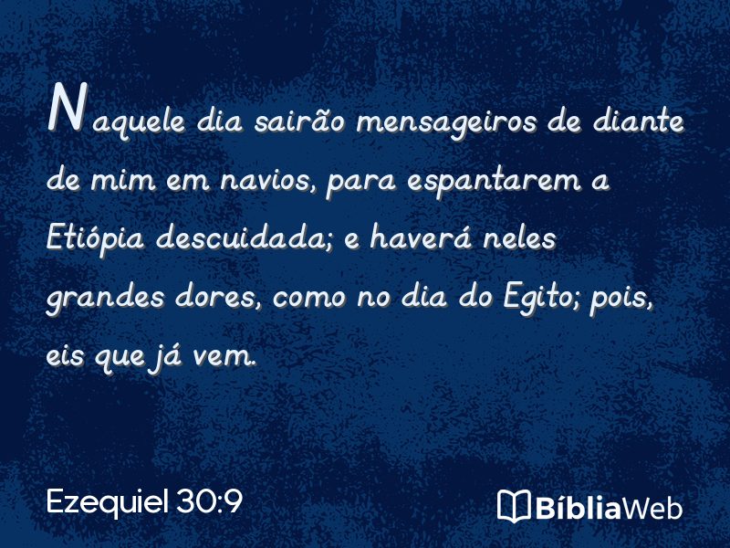 Ezequiel 30:9 em imagem para compartilhar