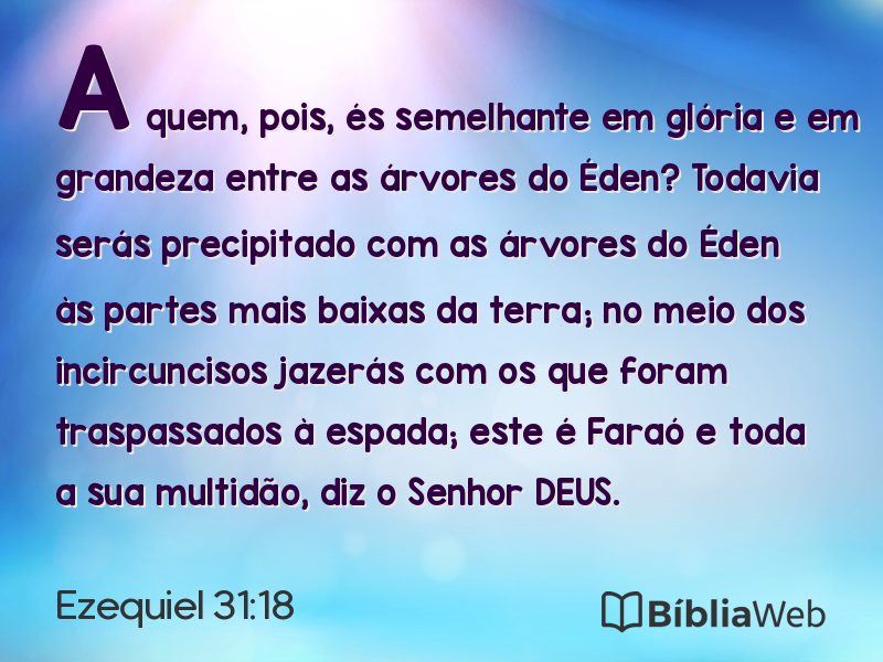 Ezequiel 31:18 em imagem para compartilhar