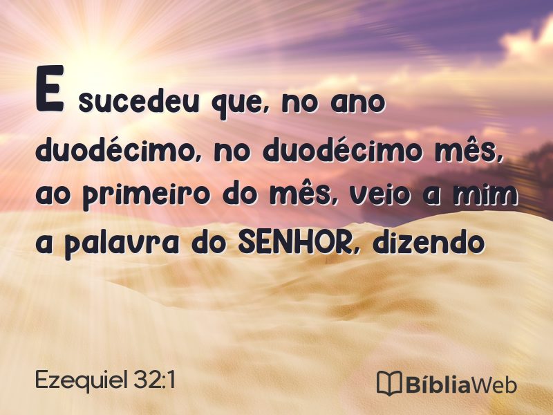 Ezequiel 32:1 em imagem para compartilhar