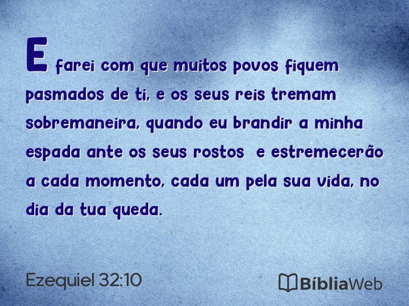 Ezequiel 32:10 em imagem para compartilhar