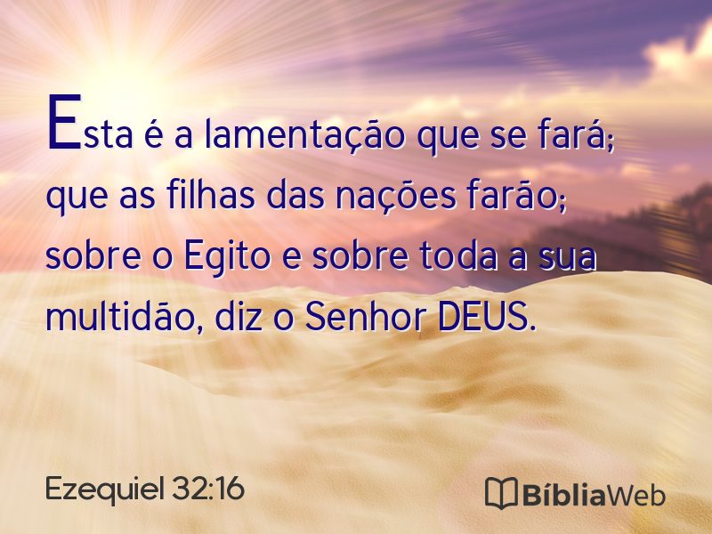 Ezequiel 32:16 em imagem para compartilhar
