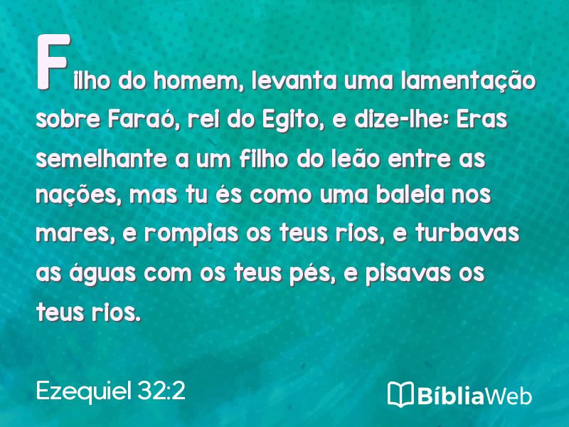Ezequiel 32:2 em imagem para compartilhar