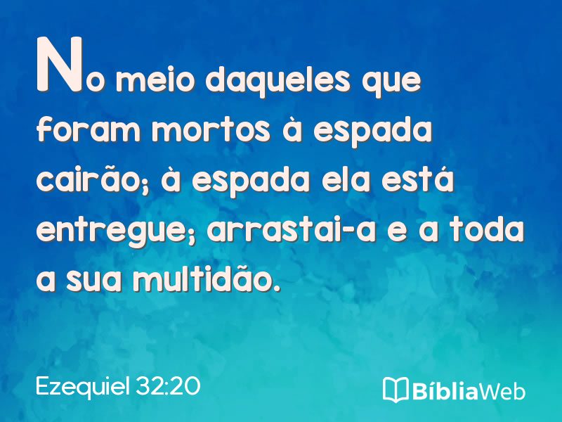 Ezequiel 32:20 em imagem para compartilhar