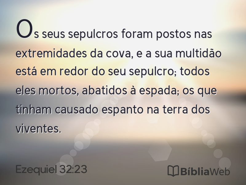 Ezequiel 32:23 em imagem para compartilhar