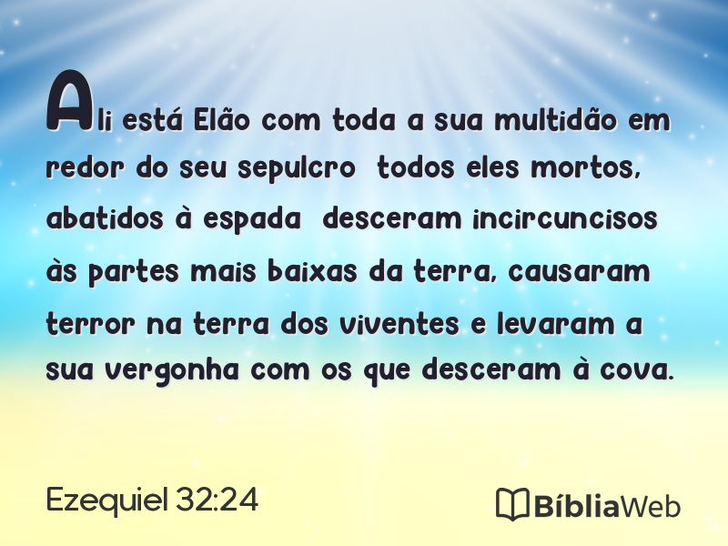 Ezequiel 32:24 em imagem para compartilhar