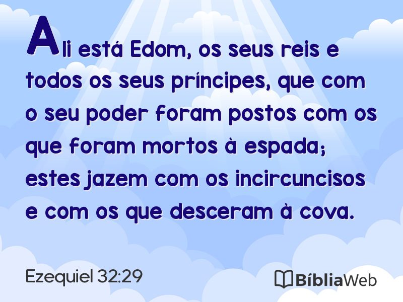 Ezequiel 32:29 em imagem para compartilhar