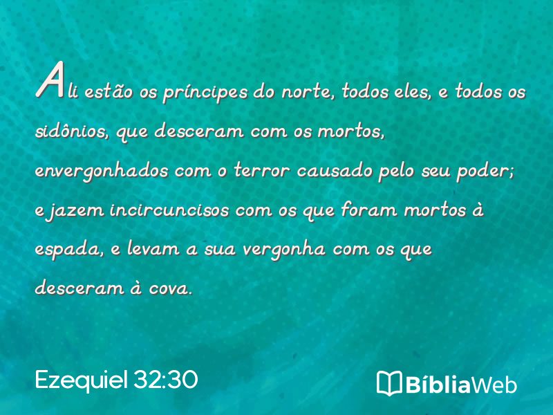 Ezequiel 32:30 em imagem para compartilhar