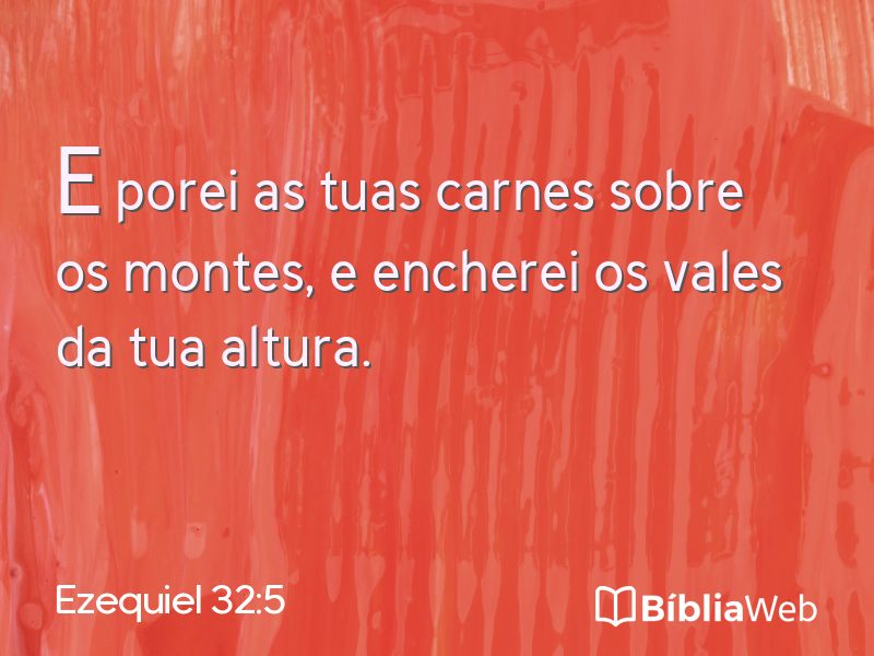 Ezequiel 32:5 em imagem para compartilhar