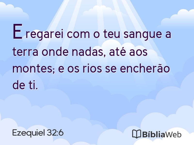 Ezequiel 32:6 em imagem para compartilhar