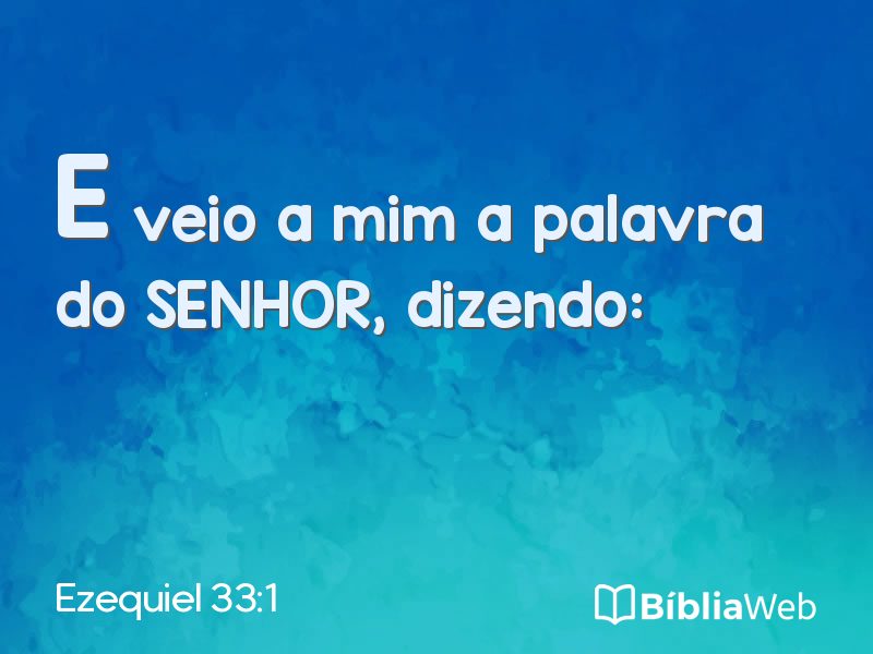 Ezequiel 33:1 em imagem para compartilhar