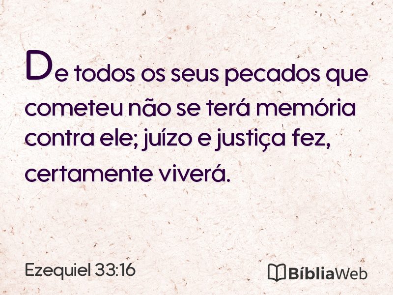 Ezequiel 33:16 em imagem para compartilhar
