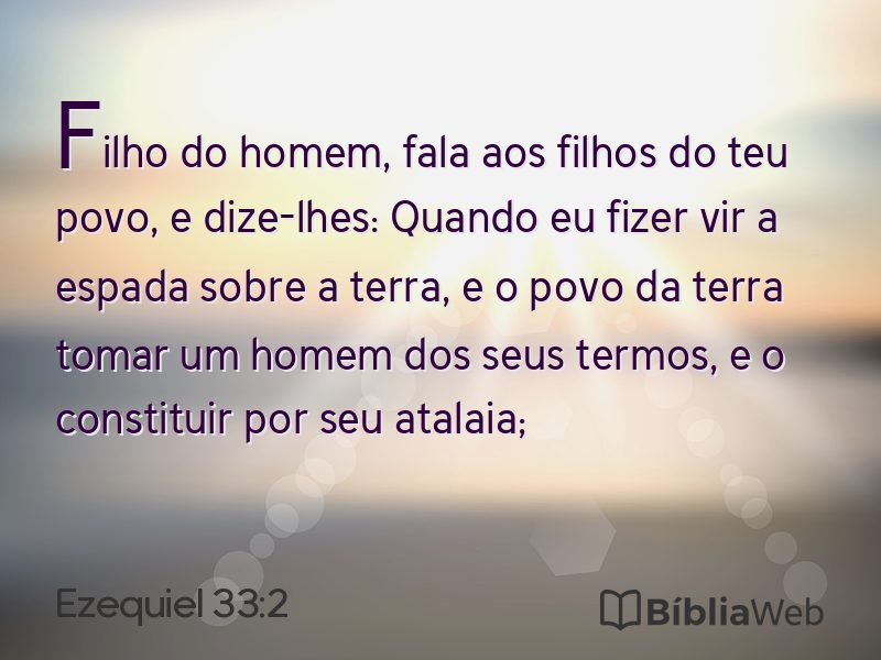 Ezequiel 33:2 em imagem para compartilhar