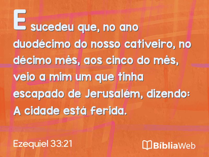 Ezequiel 33:21 em imagem para compartilhar