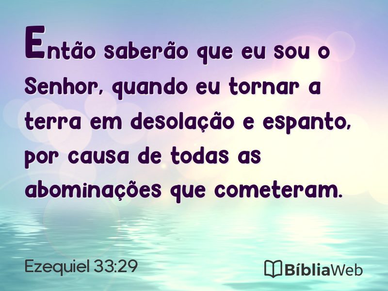 Ezequiel 33:29 em imagem para compartilhar
