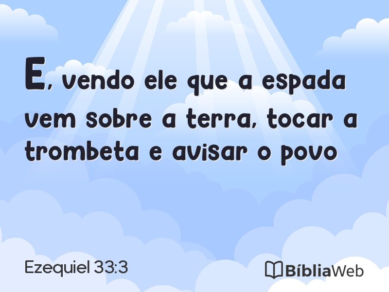 Ezequiel 33:3 em imagem para compartilhar