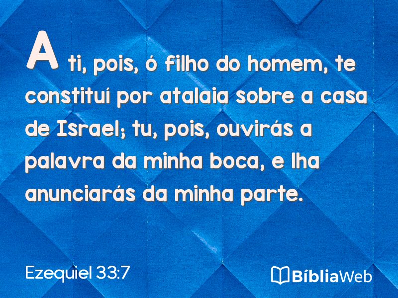 Ezequiel 33:7 em imagem para compartilhar