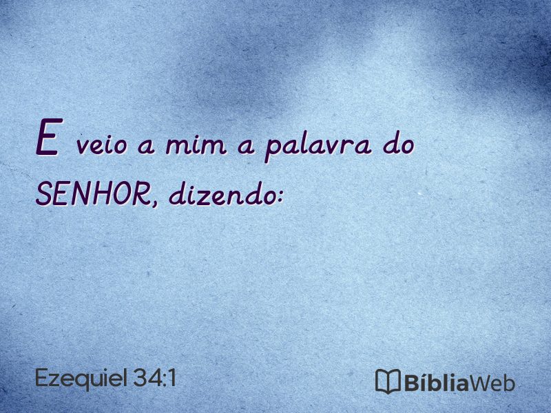 Ezequiel 34:1 em imagem para compartilhar