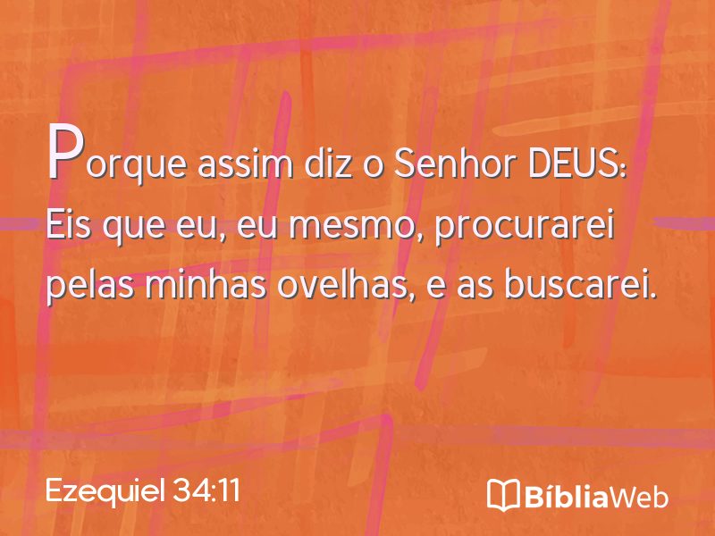 Ezequiel 34:11 em imagem para compartilhar