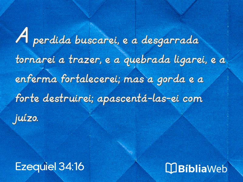 Ezequiel 34:16 em imagem para compartilhar