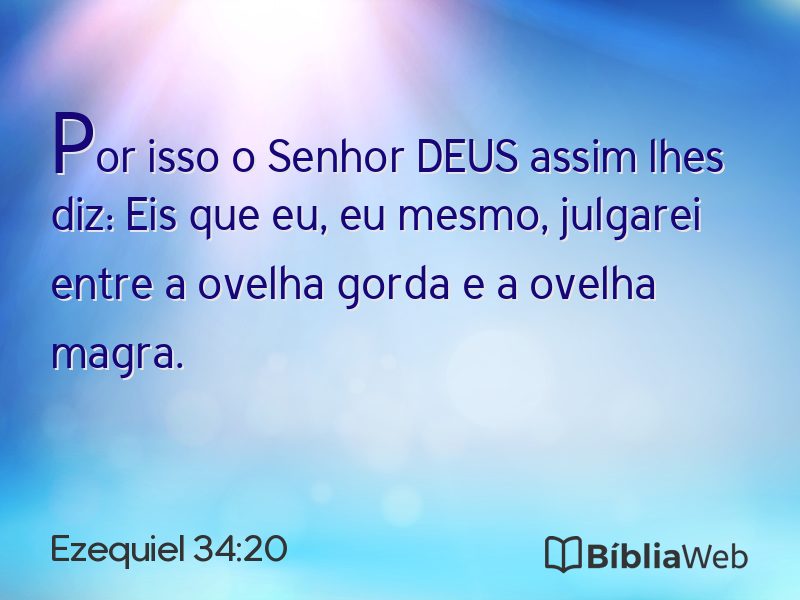 Ezequiel 34:20 em imagem para compartilhar