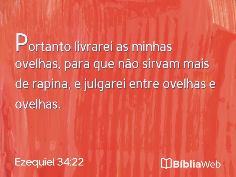 Ezequiel 34:22 em imagem para compartilhar