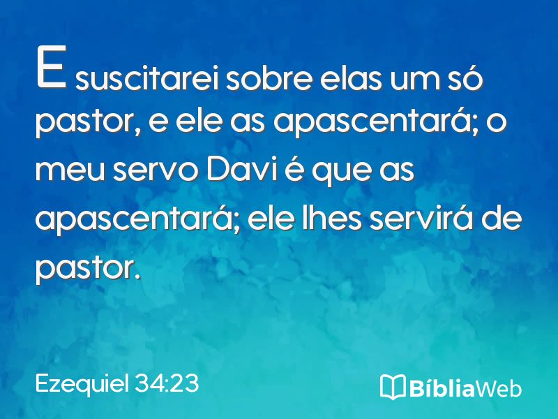 Ezequiel 34:23 em imagem para compartilhar