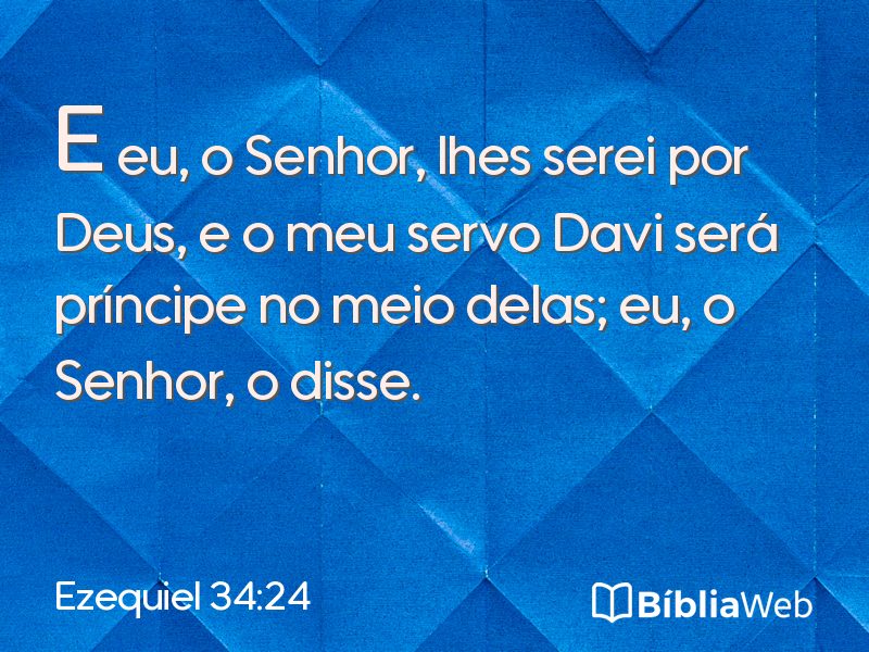 Ezequiel 34:24 em imagem para compartilhar
