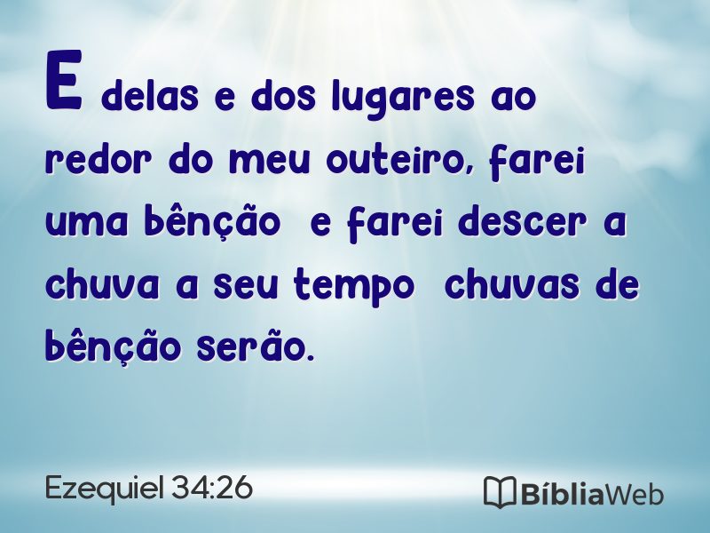 Ezequiel 34:26 em imagem para compartilhar