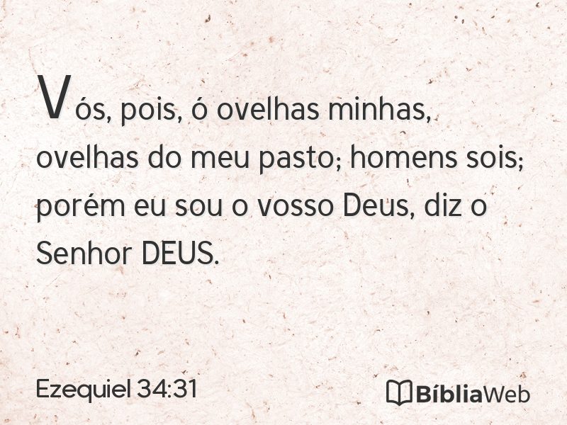 Ezequiel 34:31 em imagem para compartilhar