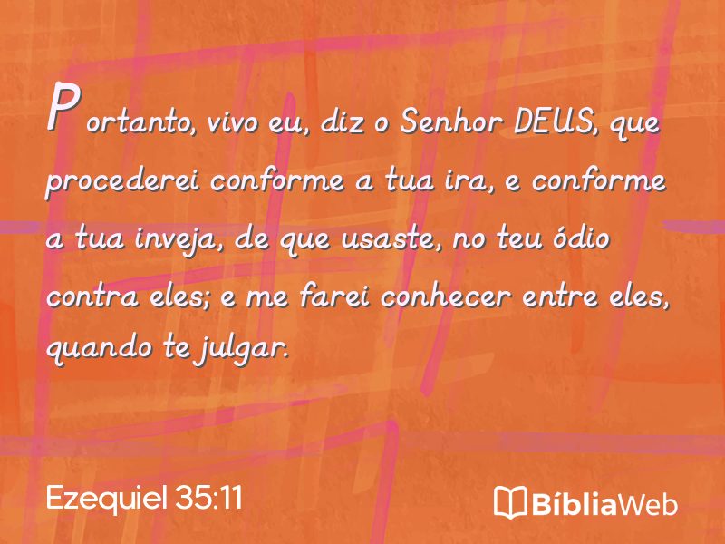Ezequiel 35:11 em imagem para compartilhar