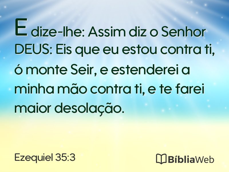 Ezequiel 35:3 em imagem para compartilhar