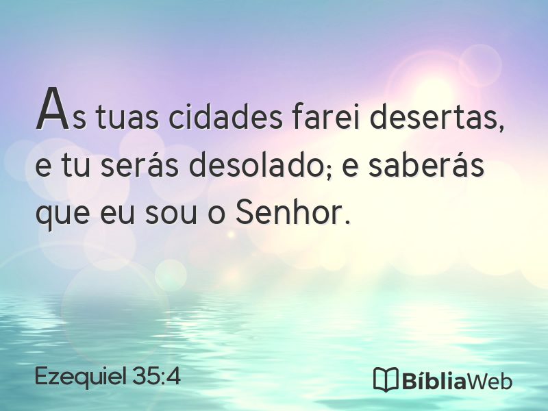 Ezequiel 35:4 em imagem para compartilhar