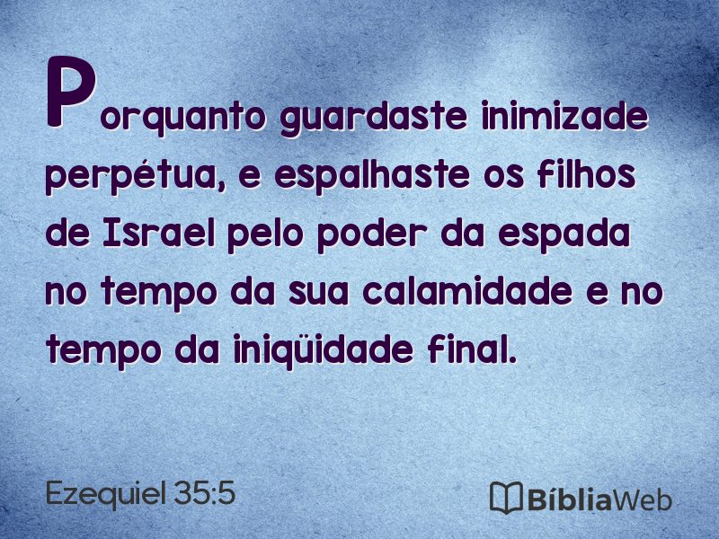 Ezequiel 35:5 em imagem para compartilhar