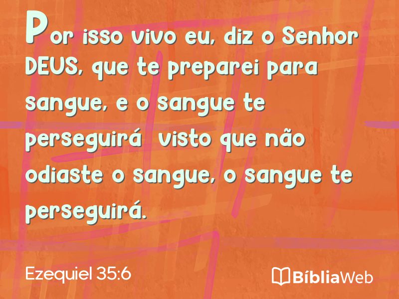 Ezequiel 35:6 em imagem para compartilhar