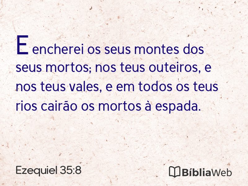 Ezequiel 35:8 em imagem para compartilhar